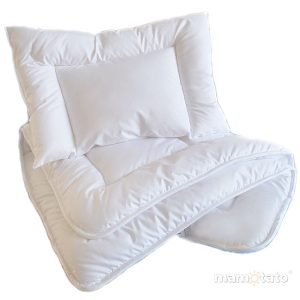 Set antialergijskega vzglavnika in odeje za posteljico 60 x 120 cm