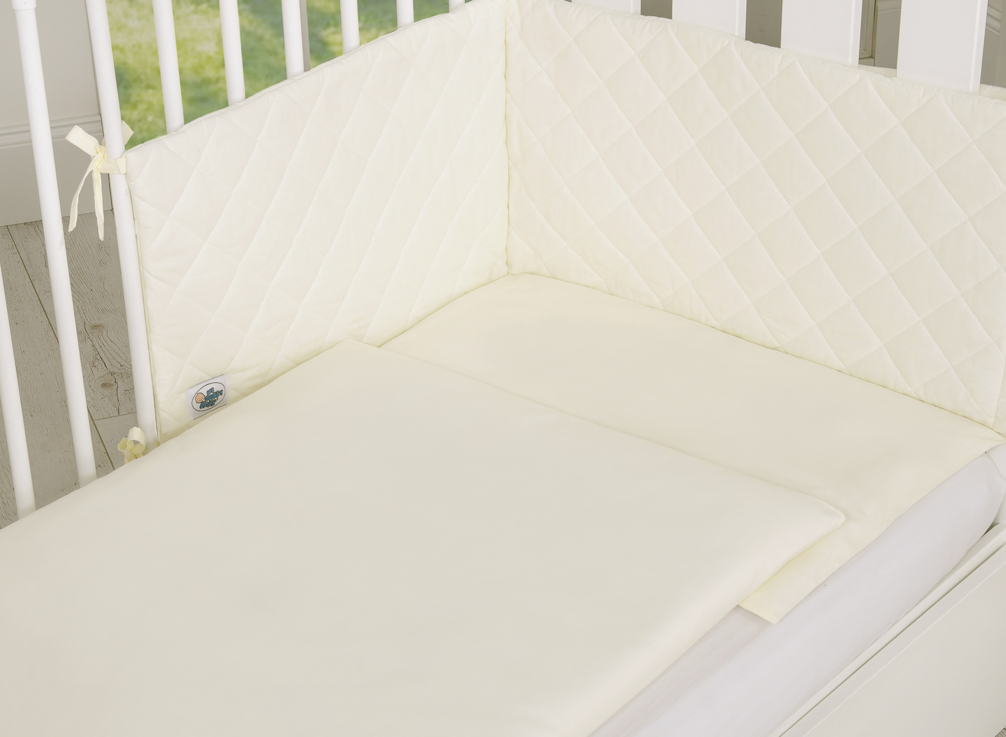 Obroba za posteljico 30x180 cm - krem (potegne bolj na rumeno)